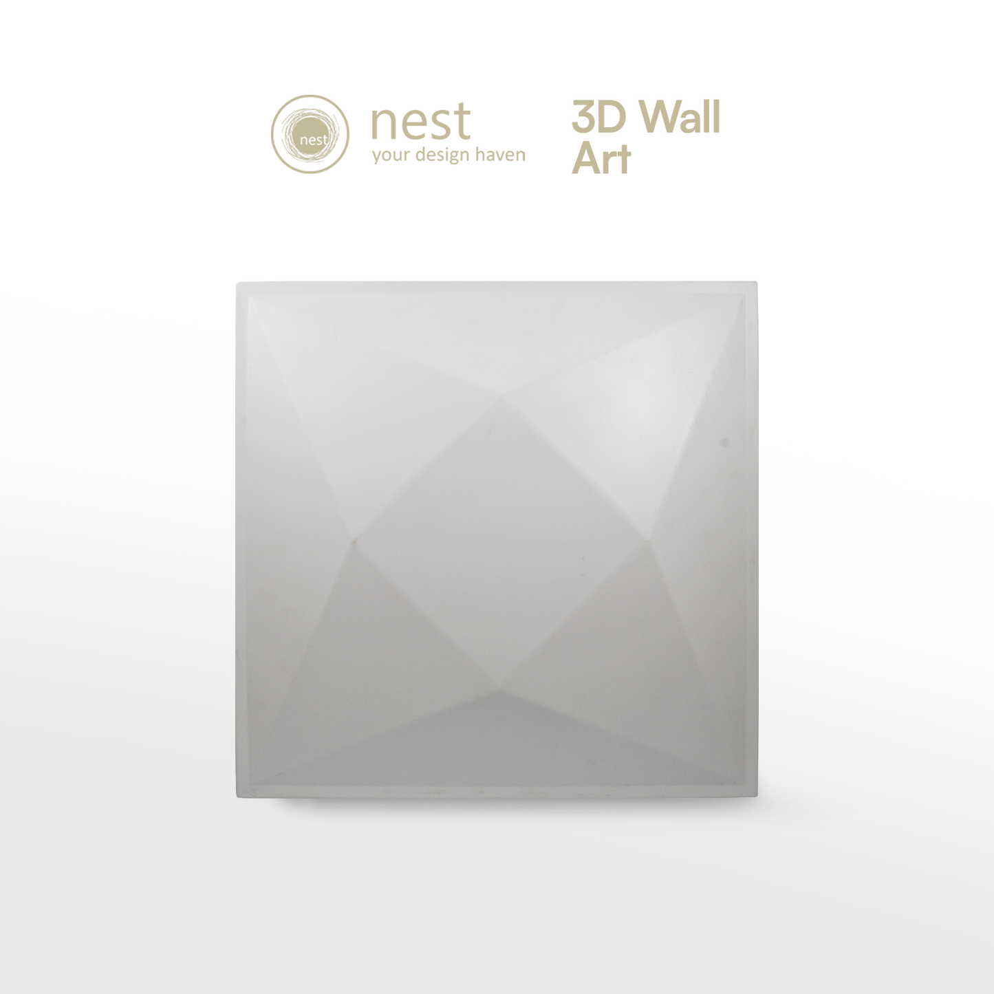 NEST DESIGN LAB 3D Wall-Art Queen Mary 4pcs 500x500x1.5mm