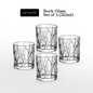 CRYSALIS Royalty Rock Glass 4pcs Set