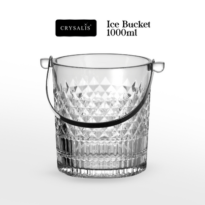 CRYSALIS Royalty Glass Ice Bucket 1000ml