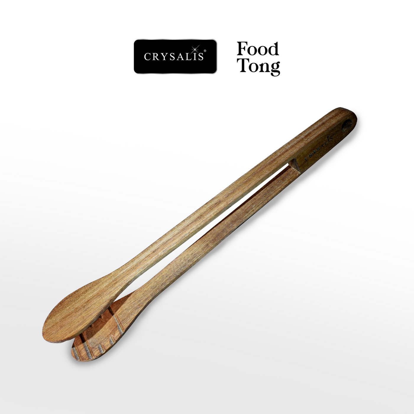CRYSALIS PREMIUM Food Tong Food Utensils Cooking Tools - Acacia Wood