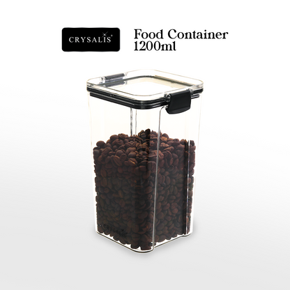 CRYSALIS Premium Food Container Square |  PP Plastic with Silicone Gasket