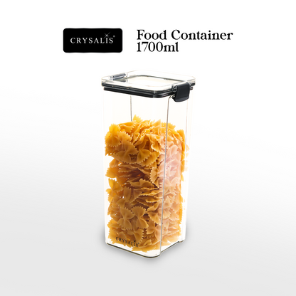 CRYSALIS Premium Food Container Square |  PP Plastic with Silicone Gasket