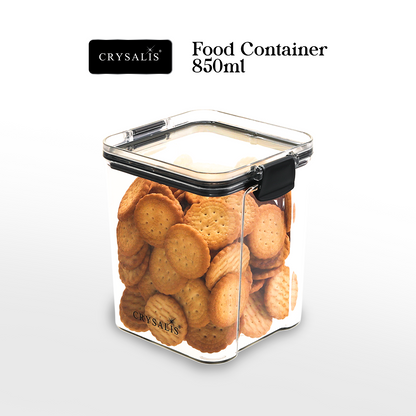 CRYSALIS Premium Food Container Square |  PP Plastic with Silicone Gasket