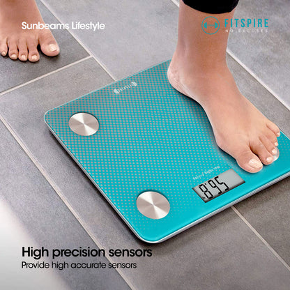 FITSPIRE Digital Weighing Scale Tempered Glass