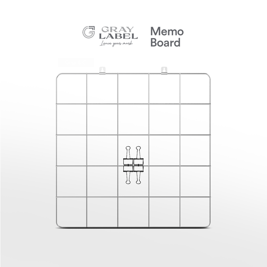 GRAY LABEL Premium Memo Board Iron Wire