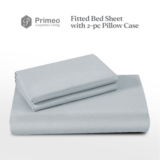 PRIMEO Premium Queen Bedsheet with 2 Pillow Case Set