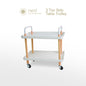 NEST DESIGN LAB 2 Tier Oval Trolley Cart