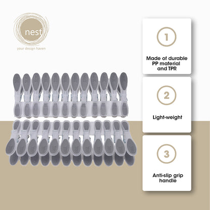 NEST DESIGN LAB Premium Clothes Pin Set of 24