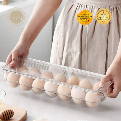 NEST DESIGN LAB Premium Egg Tray Refrigerator Organizer