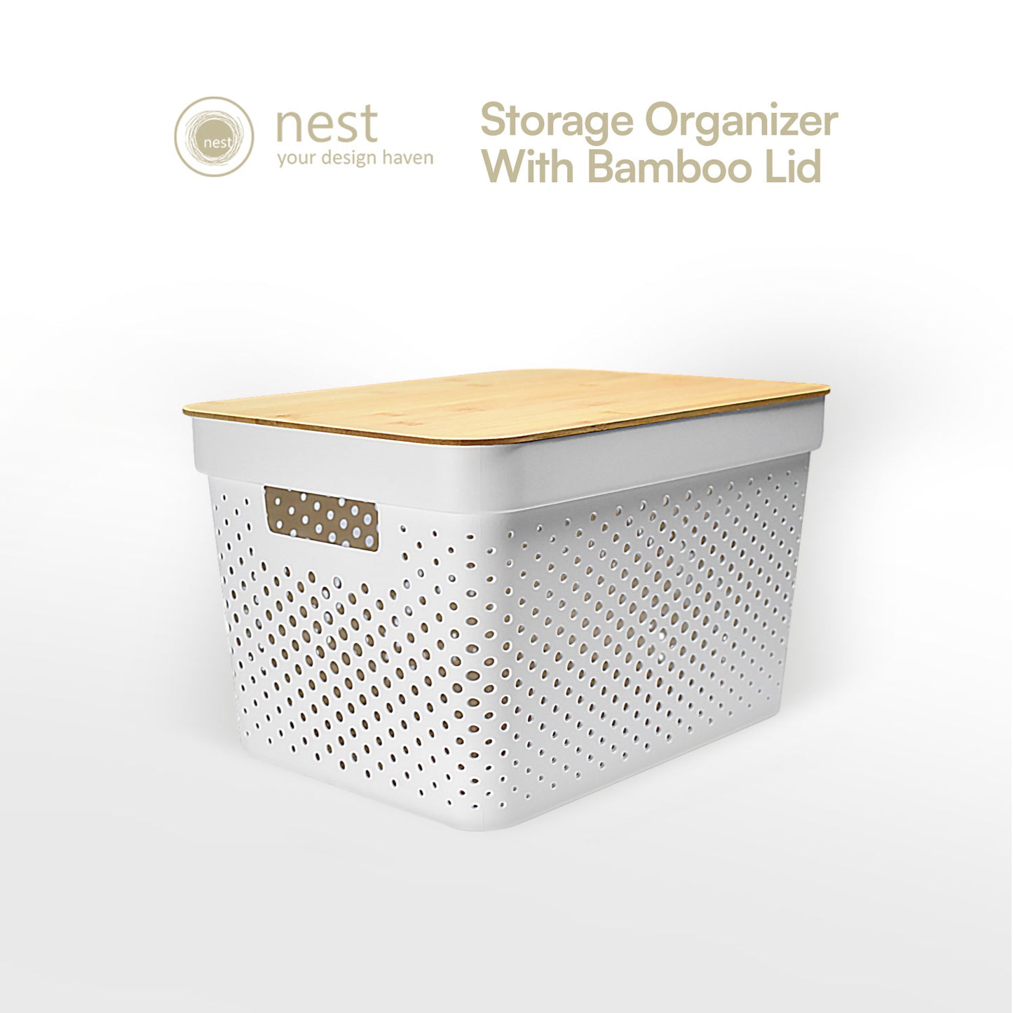 NEST DESIGN LAB Premium Storage Container w/ Bamboo Lid