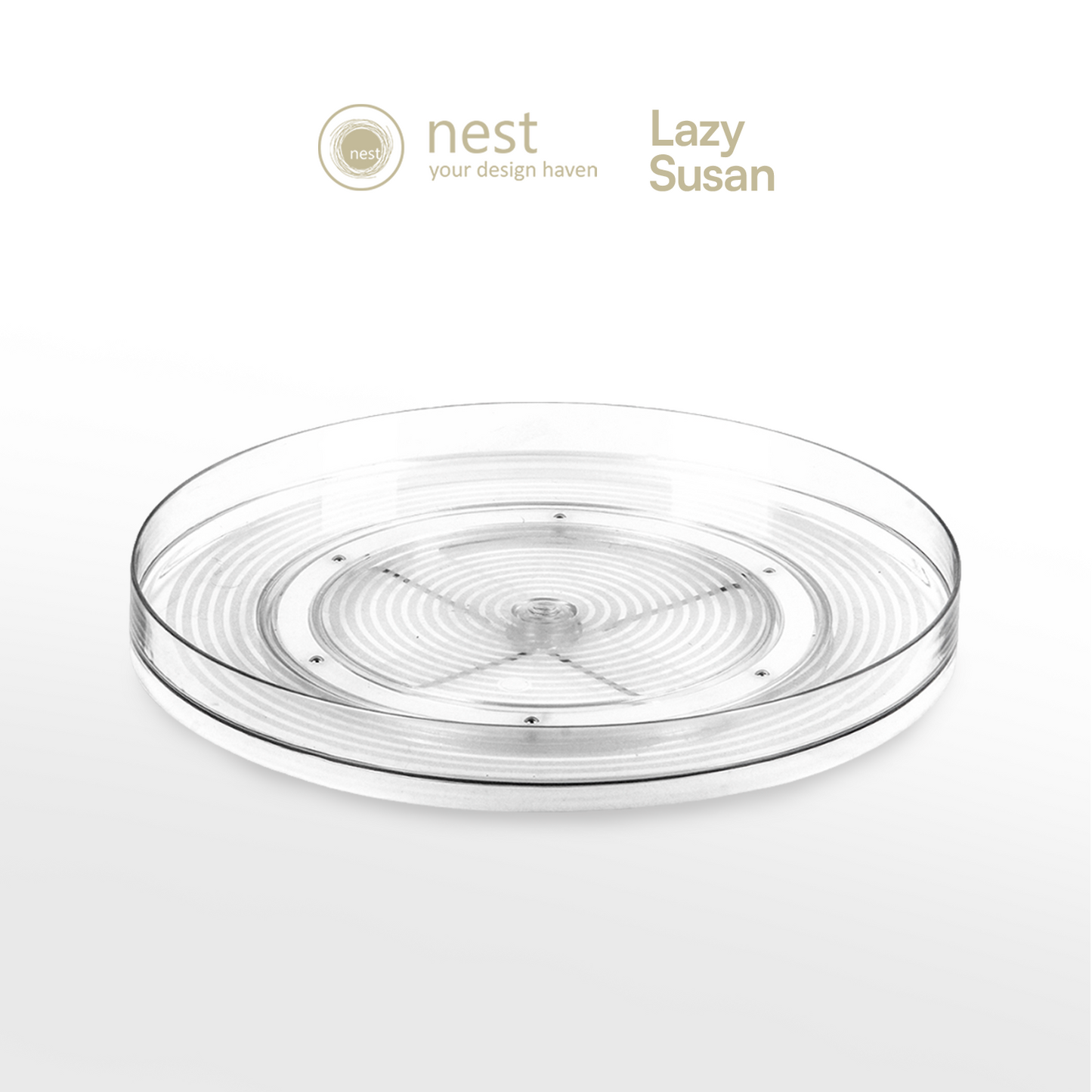 NEST DESIGN LAB Lazy Susan Storage Organizer