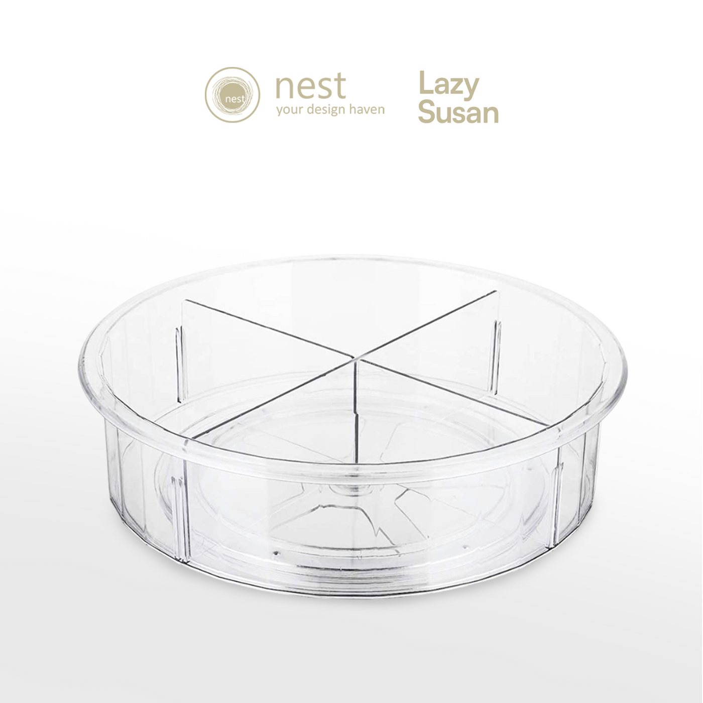 NEST DESIGN LAB Lazy Susan Storage Organizer