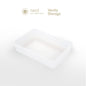 NEST DESIGN LAB Vanity Kit Storage Organizer Bin - White