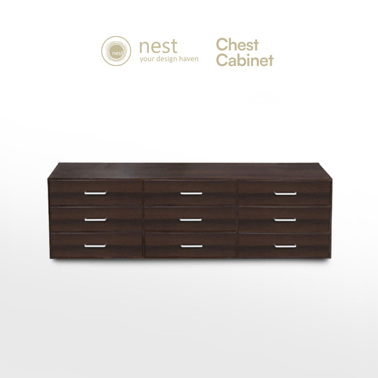 NEST DESIGN LAB Premium 3 Layer Drawer Chest TV Cabinet