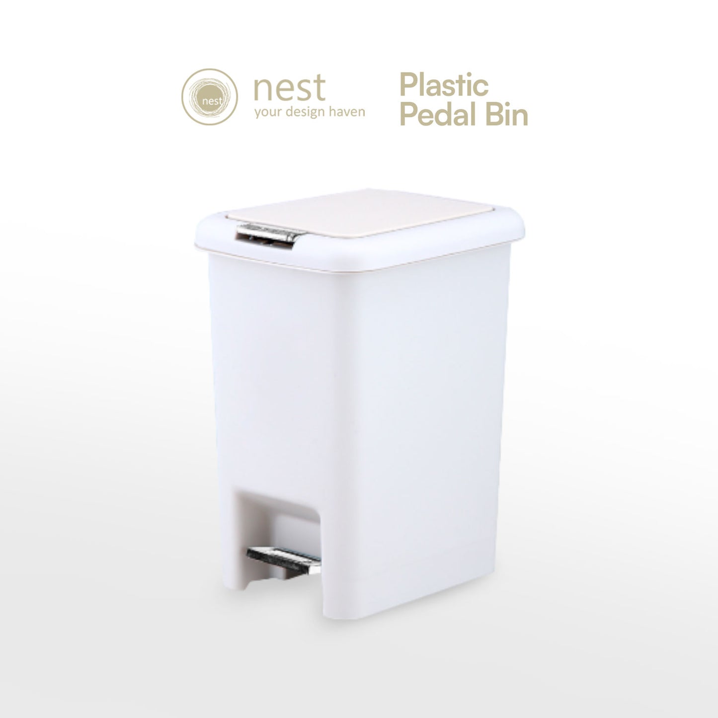 NEST DESIGN LAB Premium Pedal Bin Plastic