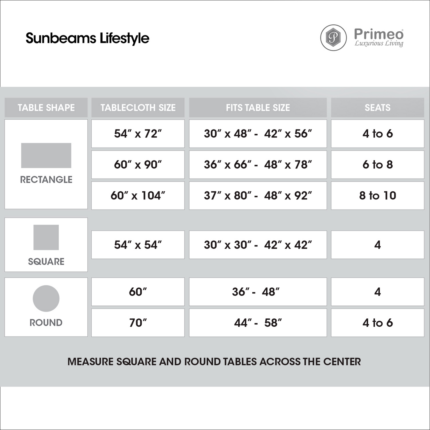 PRIMEO Premium Table Cloth Yarn Dyed