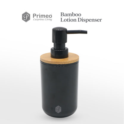 PRIMEO Premium Bamboo Soap Lotion Alcohol Dispenser