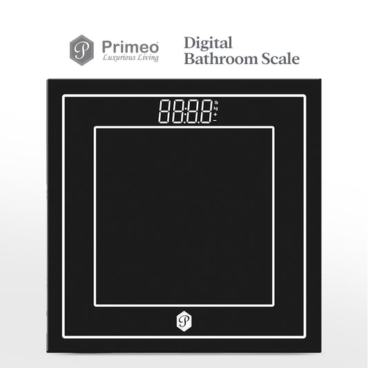 Primeo Digital Bathroom Body Weighing Scale Tempered Glass