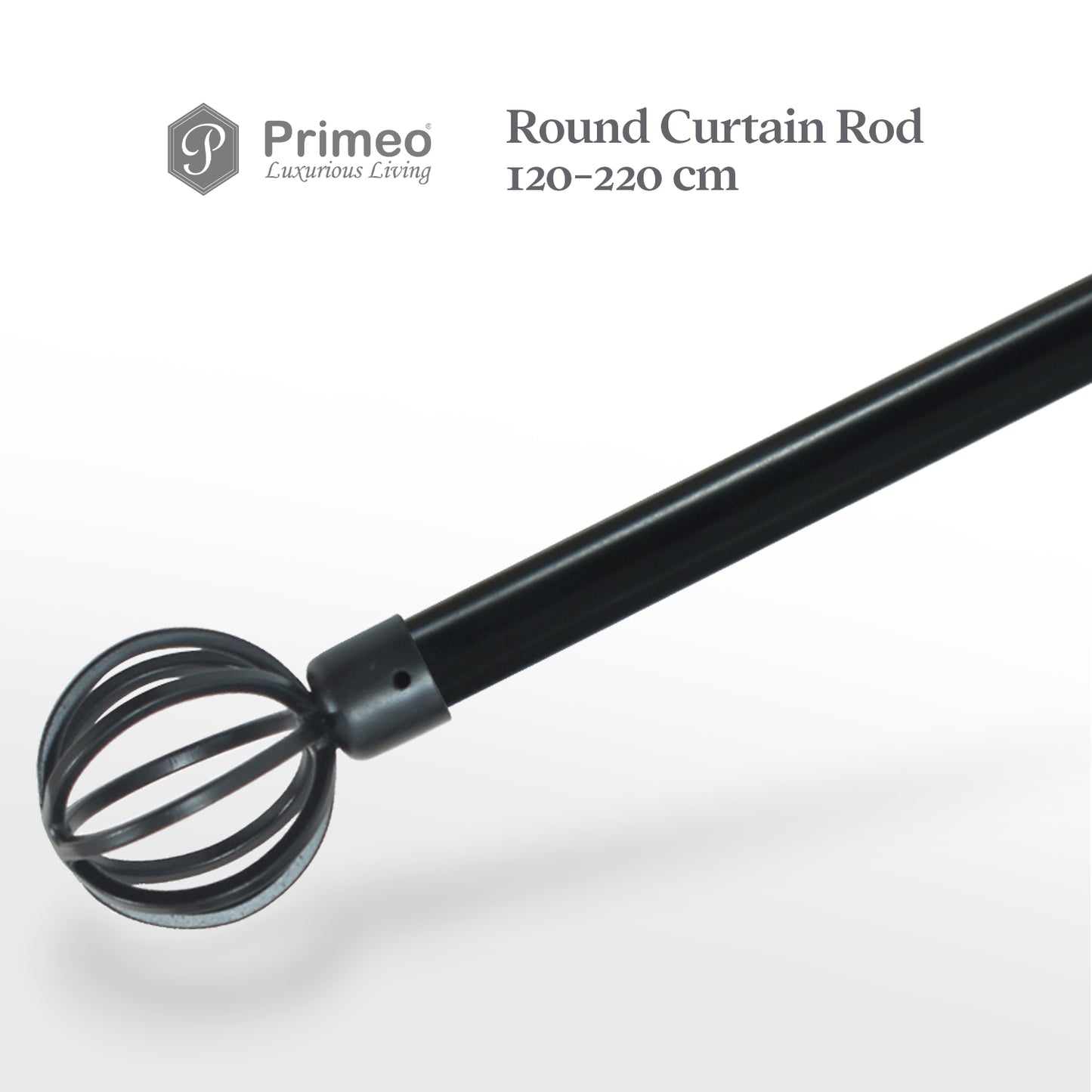 PRIMEO Metal Window Curtain Rod