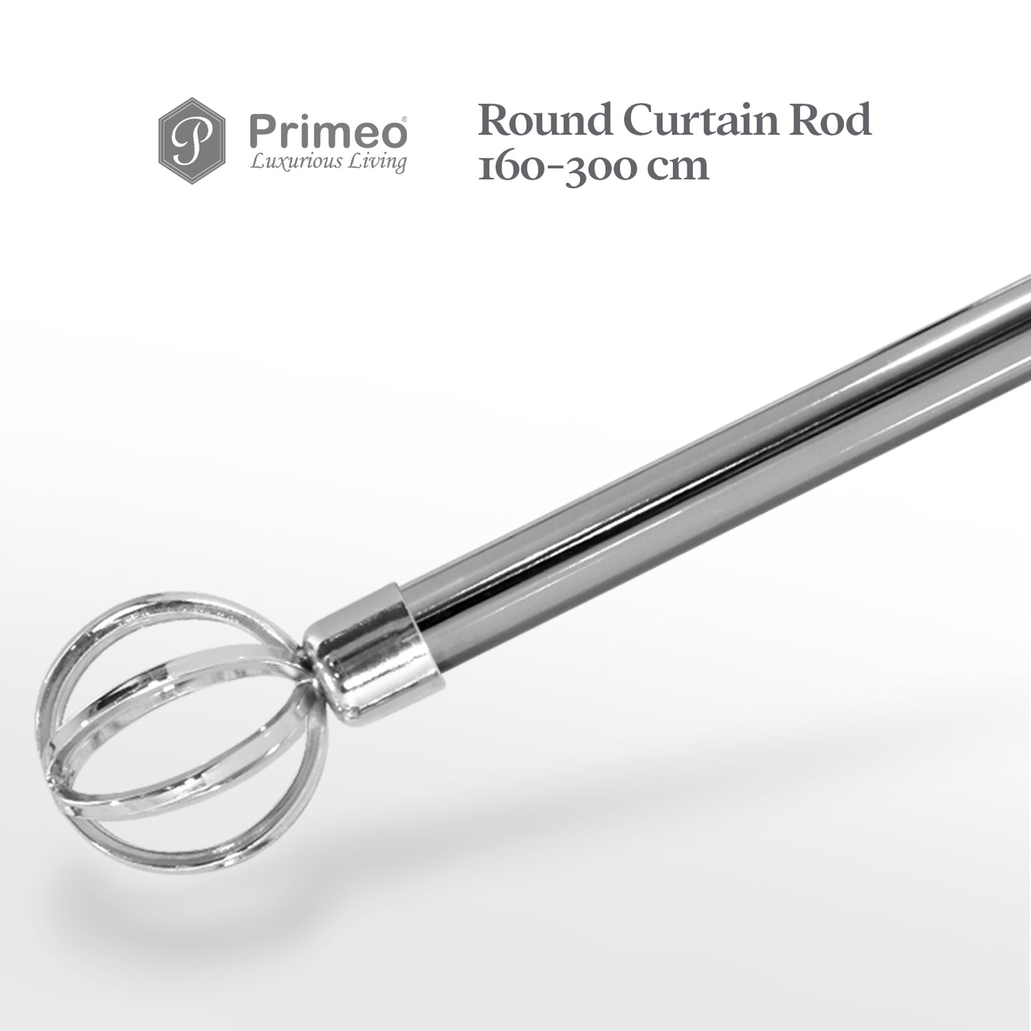 PRIMEO Metal Window Curtain Rod