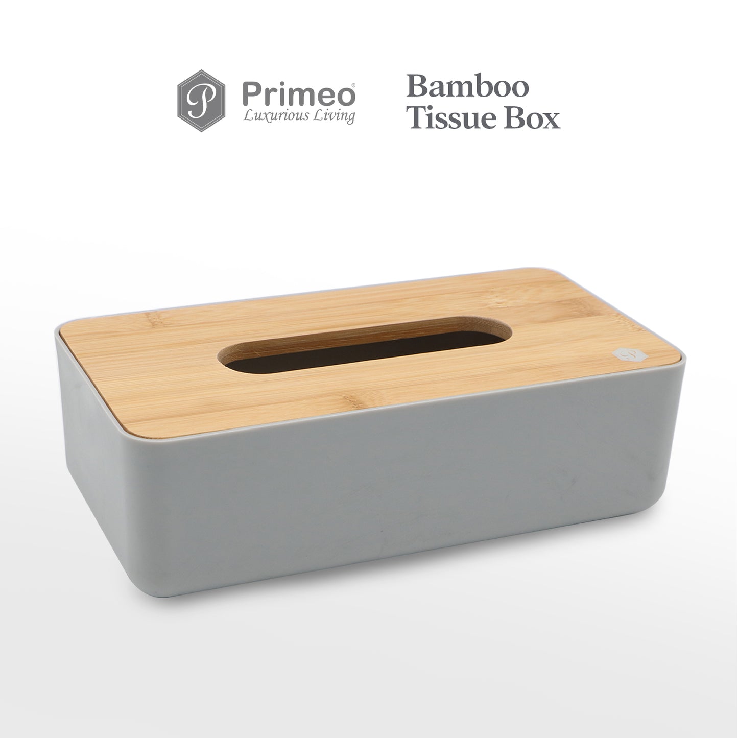 PRIMEO Premium Bamboo Tissue Box