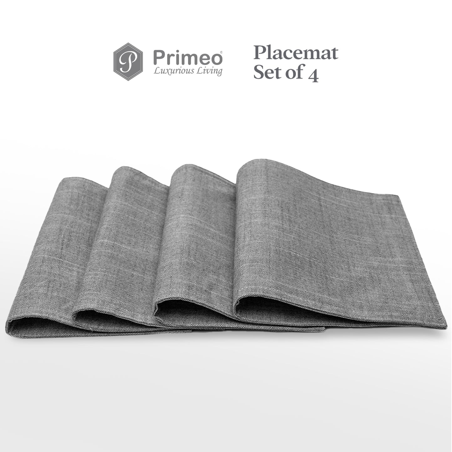 PRIMEO Premium Yarn Dyed Placemat Set of 4