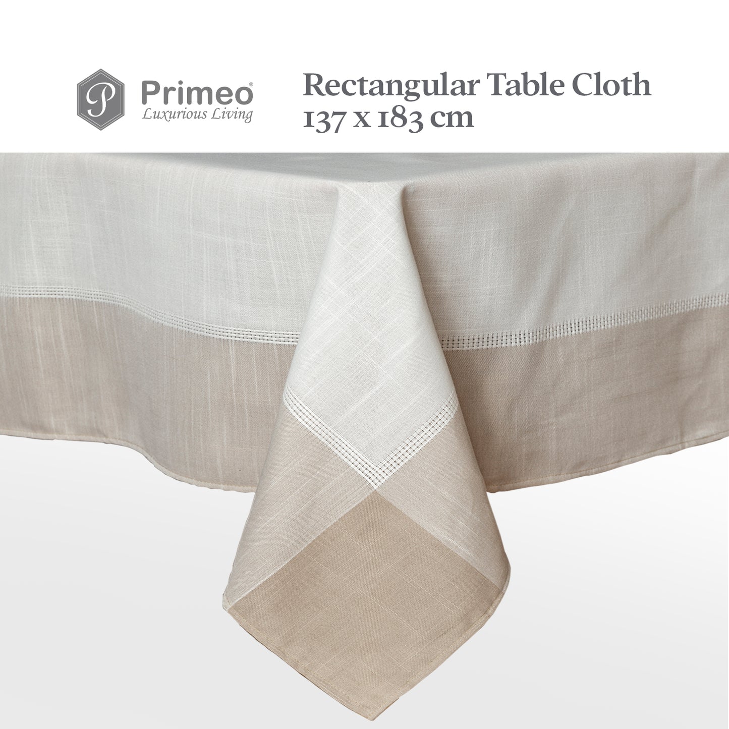 PRIMEO Premium Yarn Dyed Rectangular Table Cloth