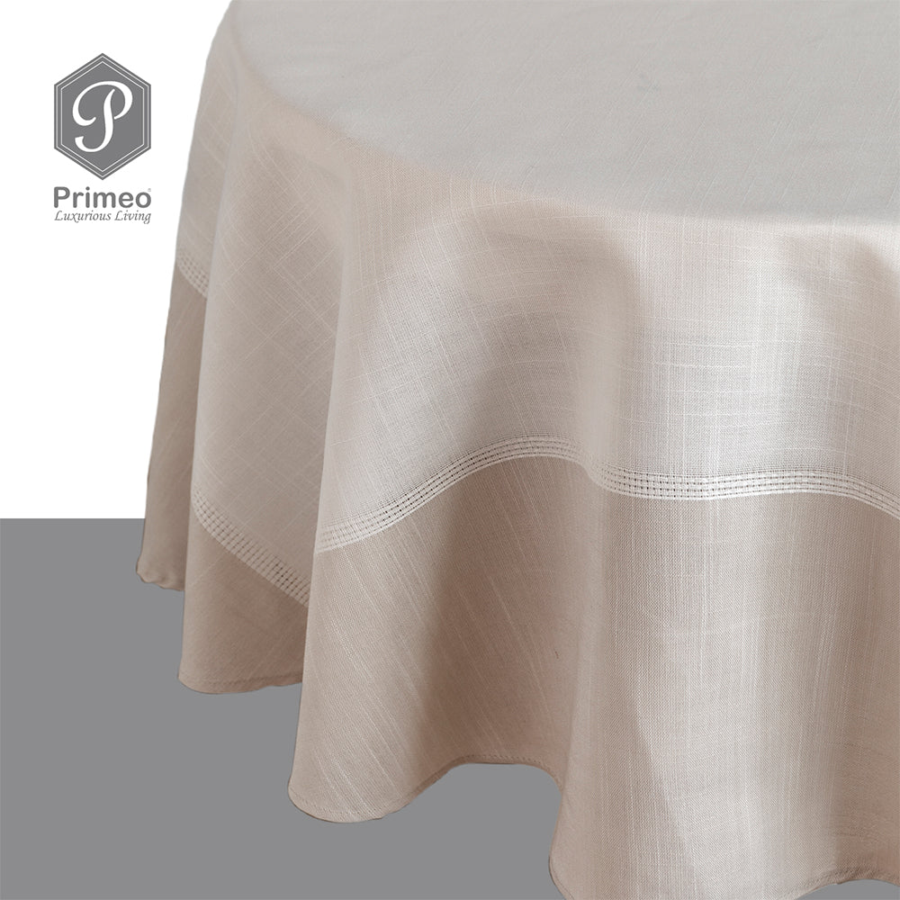 PRIMEO Premium Yarn Dyed Round Table Cloth