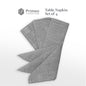 PRIMEO Premium Yarn Dyed Table Napkin Set of 4