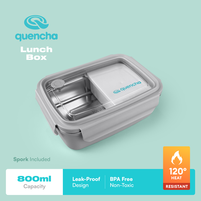 QUENCHA 800ml Stainless Steel Insulated Lunch Box