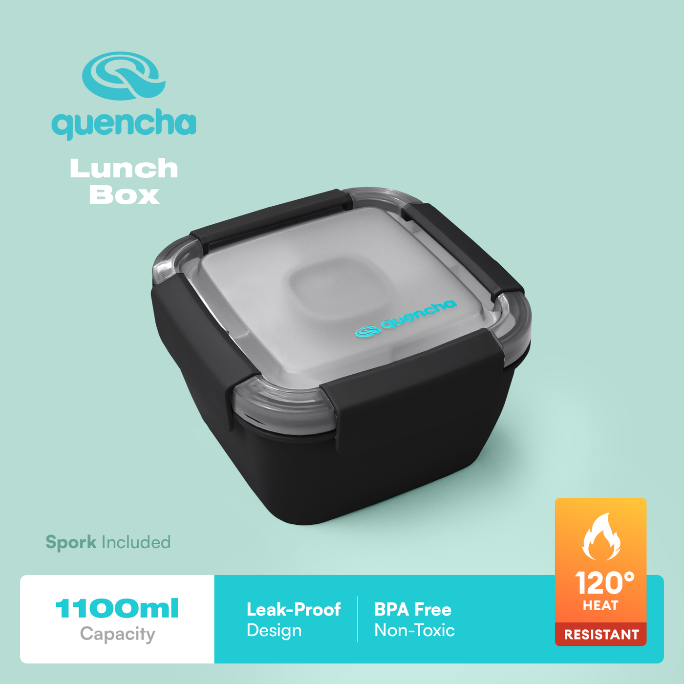 QUENCHA 1100ml Bento Lunch Box