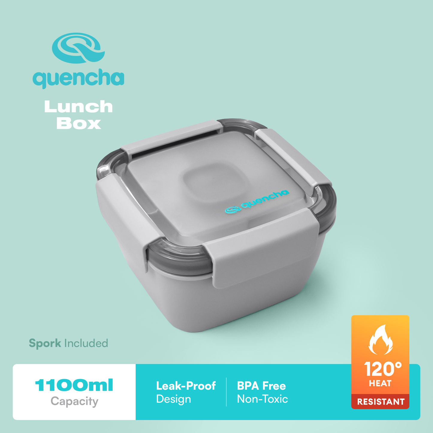 QUENCHA 1100ml Bento Lunch Box