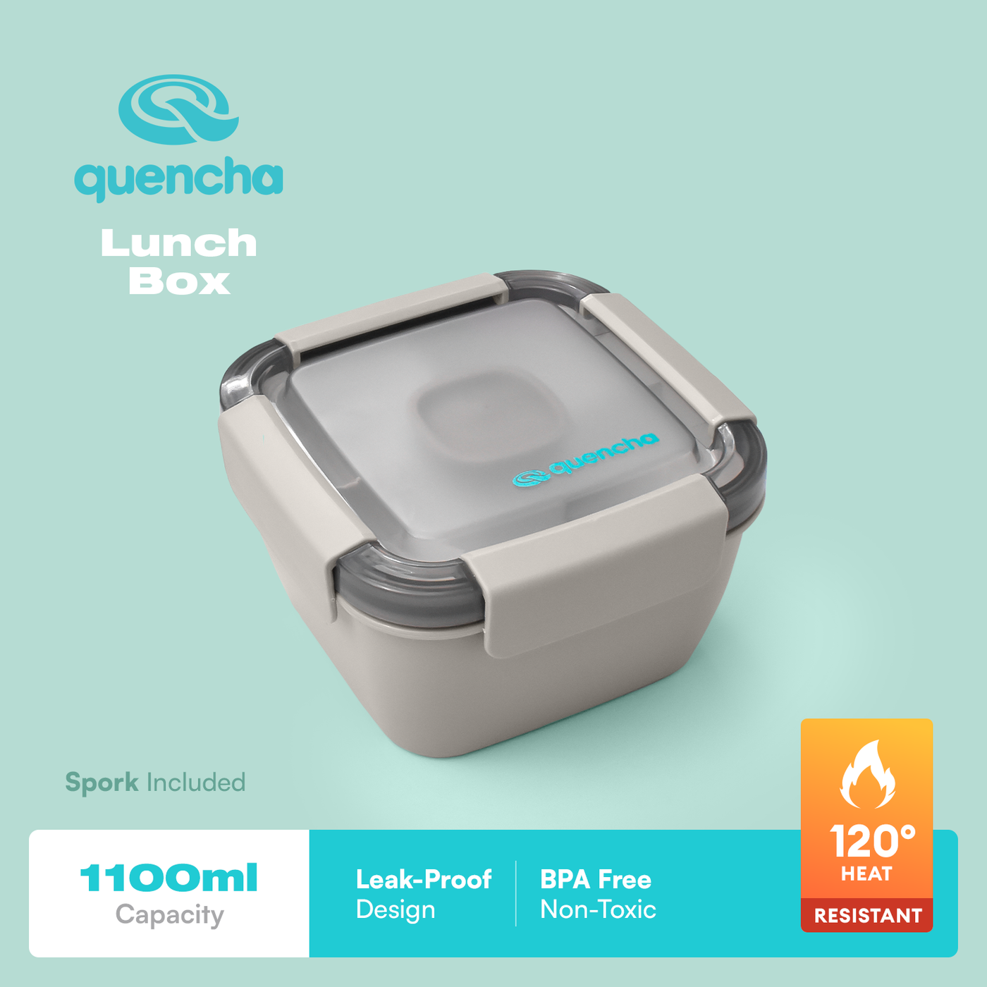 QUENCHA 1100ml Bento Lunch Box