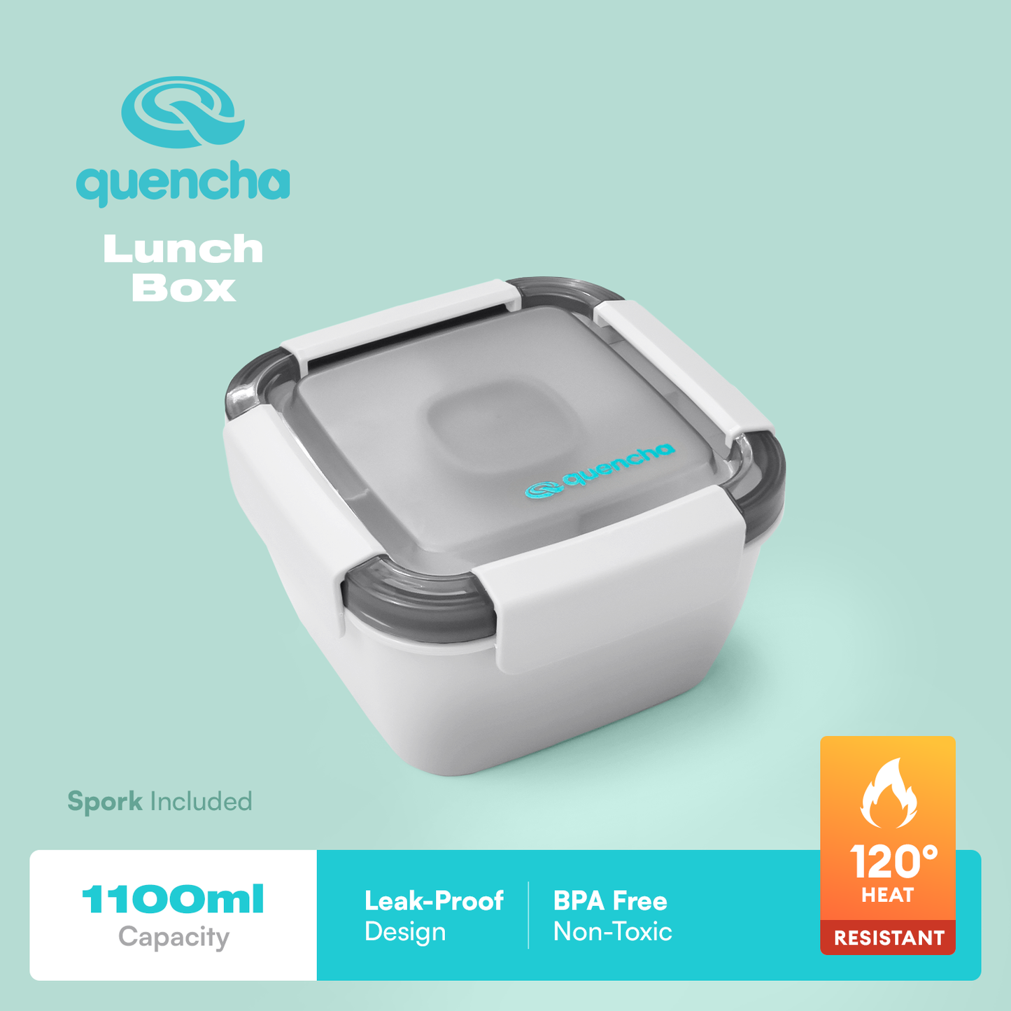 QUENCHA 1100ml Bento Lunch Box