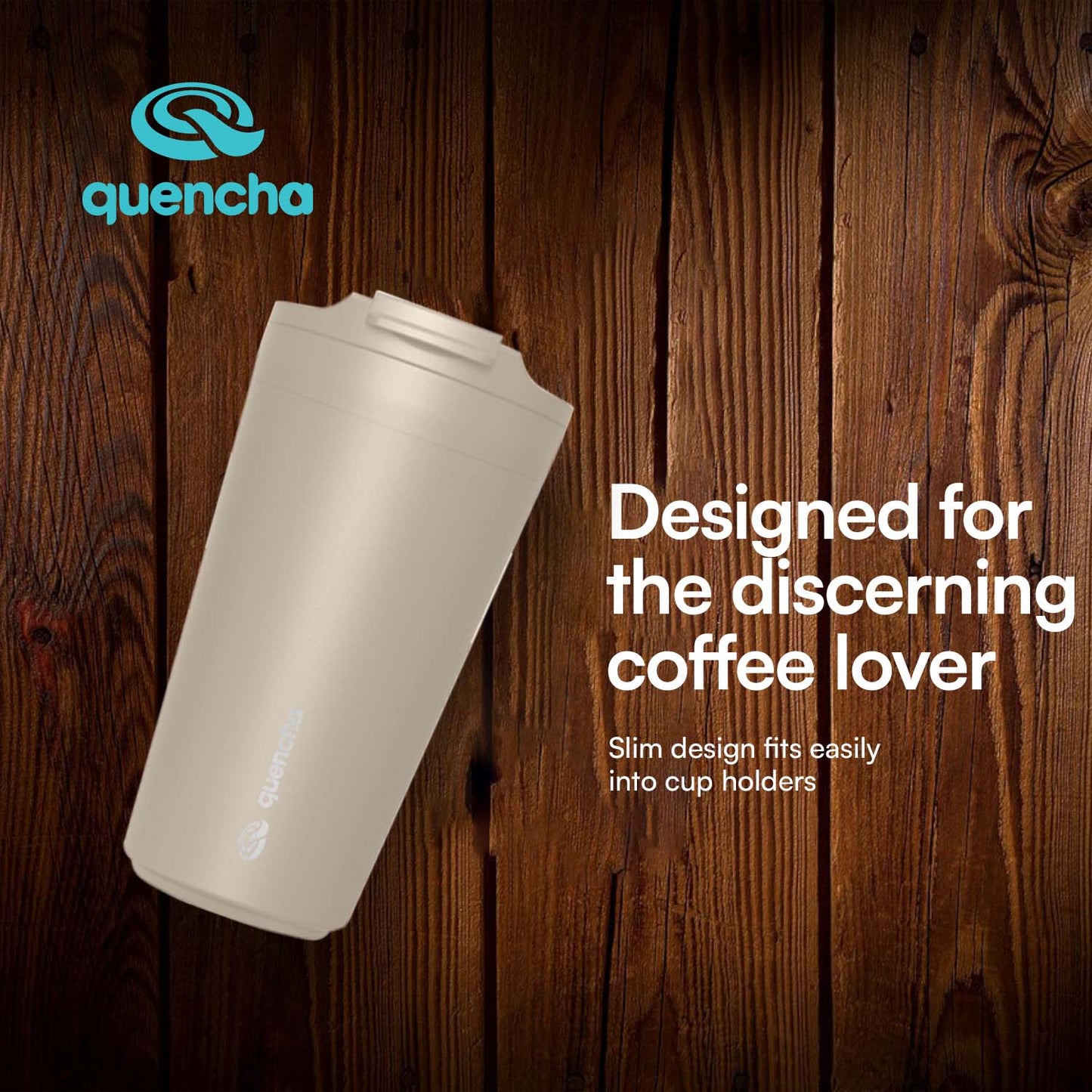 QUENCHA 20oz Flip Cap Insulated Coffee Tumbler