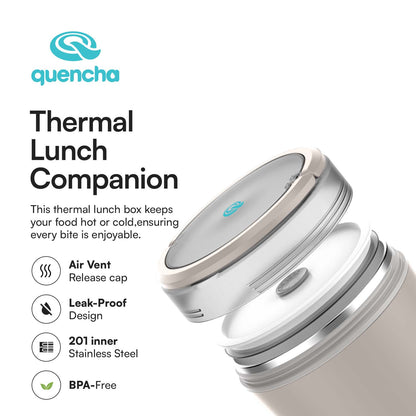 QUENCHA 1300ml  2-Layer Stainless Steel Insulated Lunch Box