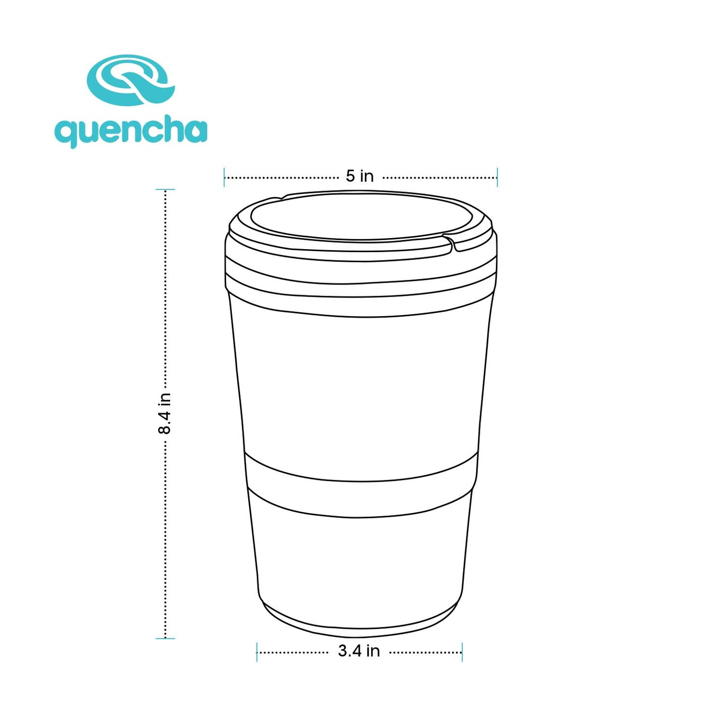 QUENCHA 1300ml  2-Layer Stainless Steel Insulated Lunch Box