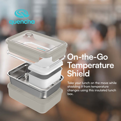 QUENCHA 800ml Stainless Steel Insulated Lunch Box