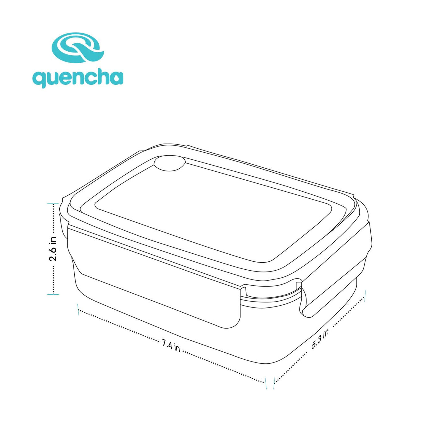 QUENCHA 800ml Stainless Steel Insulated Lunch Box