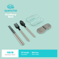 QUENCHA  Portable Cutlery Set, Collapsible Travel Utensils