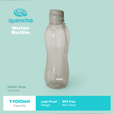 QUENCHA 17oz & 37oz Flip Cap Plastic Water Bottle