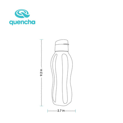 QUENCHA 17oz & 37oz Flip Cap Plastic Water Bottle