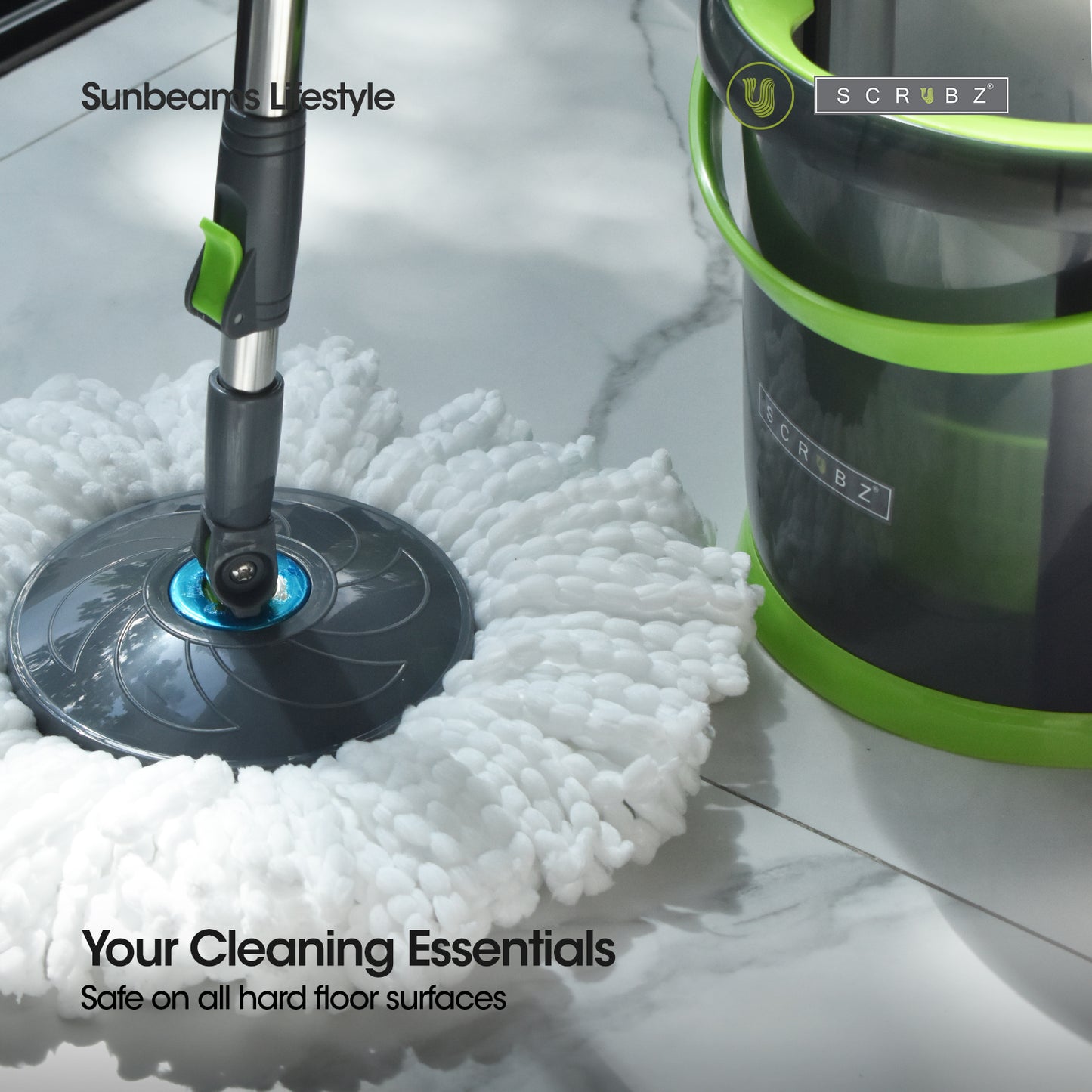 SCRUBZ Premium Microfiber Spin Mop / Head Refill