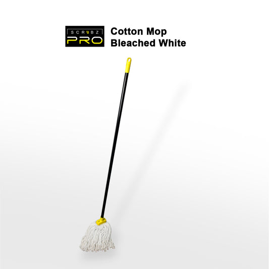 SCRUBZ Pro Cotton Mop Bleached White, Floor mop