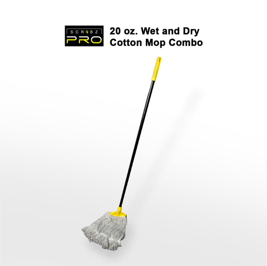 SCRUBZ Pro Wet Cotton Mop Combo 20oz, Floor mop