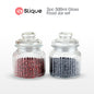 SLIQUE Premium Glass Jar w/ Glass Lid Airtight 1000ml|1L Set of 2