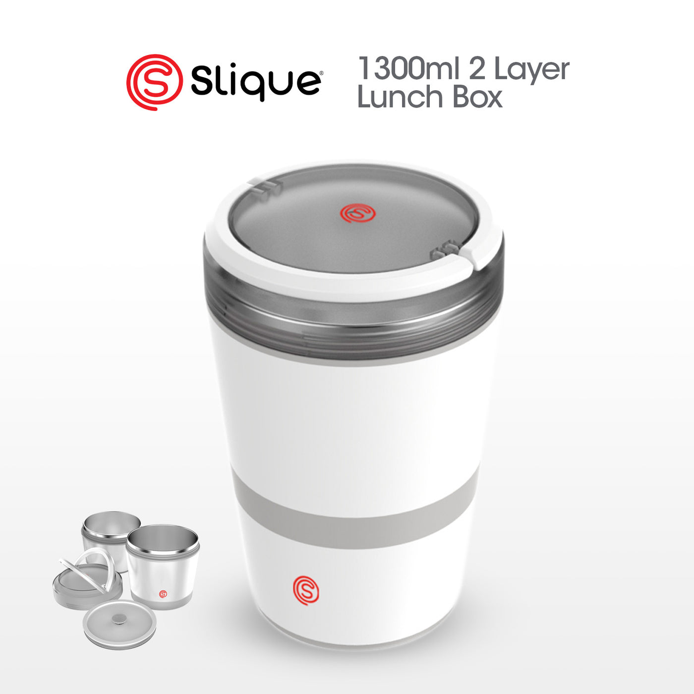 SLIQUE 2 Layer Lunch Box 1300ml