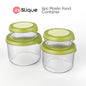 SLIQUE Premium Rectangular Food Container Set of 4 (Grey)