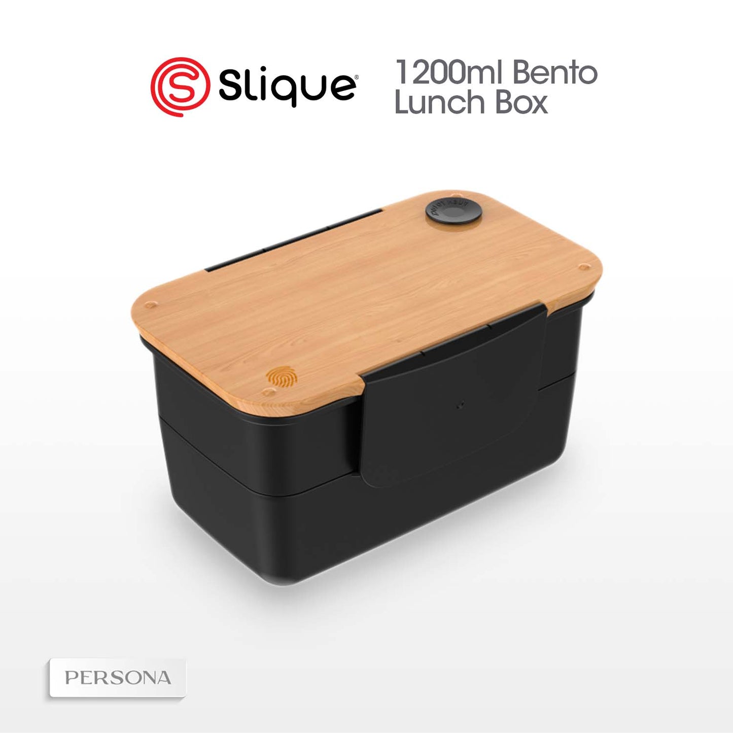 SLIQUE Lunch box w/ PP Spork Included | Compartment 1200ml BPA Free