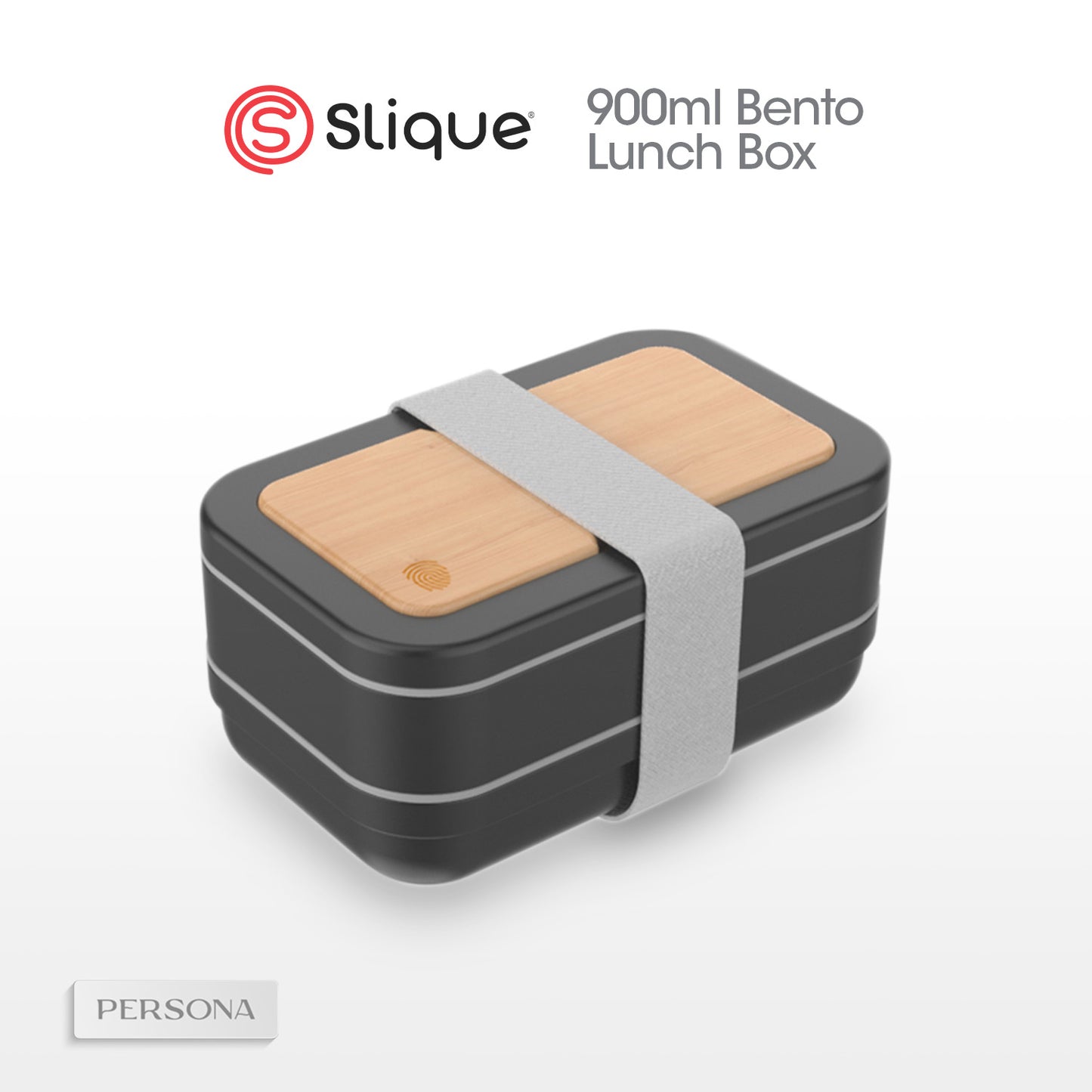 SLIQUE Lunch box w/PP Spork Included | Compartment 900ml BPA Free